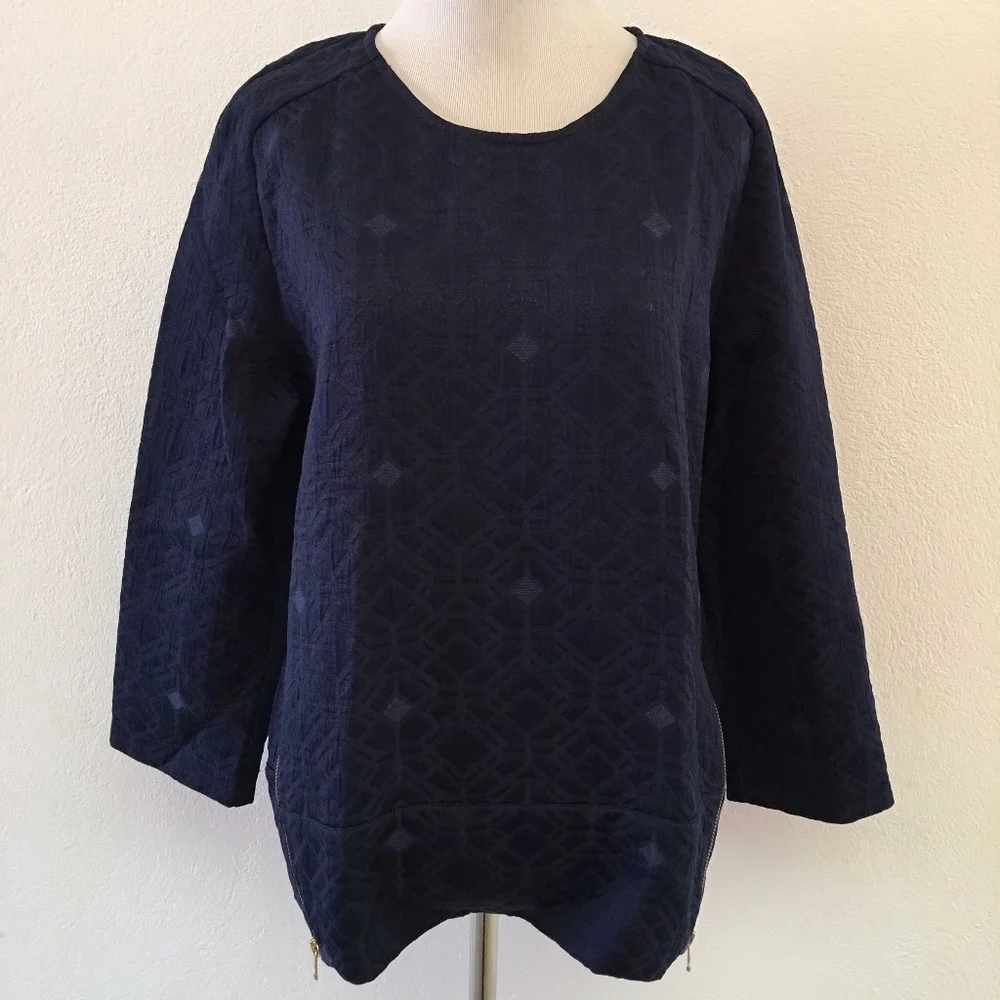 J.Crew Long Sleeve Top Size 6 Blue